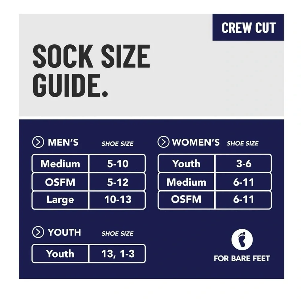 For Bare Feet NCAA Mens Spray Zone Crew Sock NCAA South Dakota Coyotes Size LG