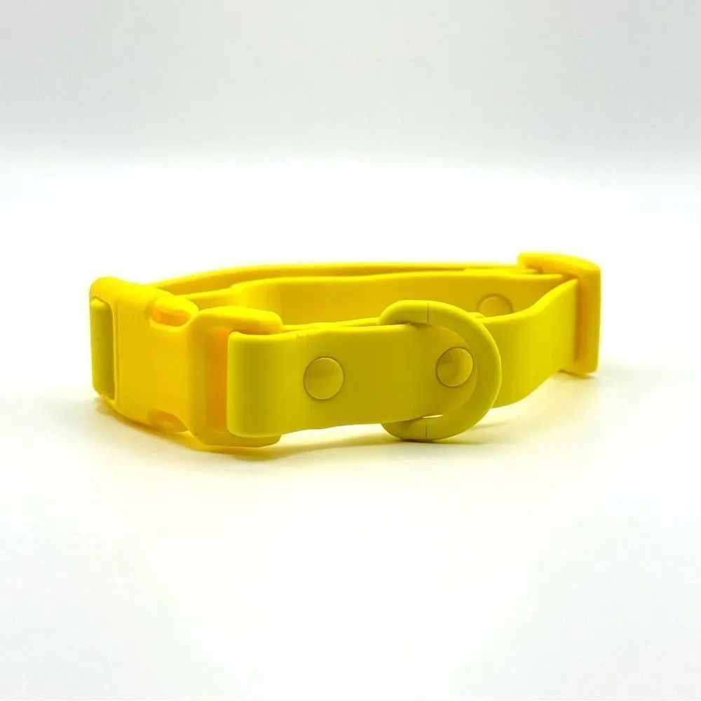 Yellow Waterproof Dog Collar