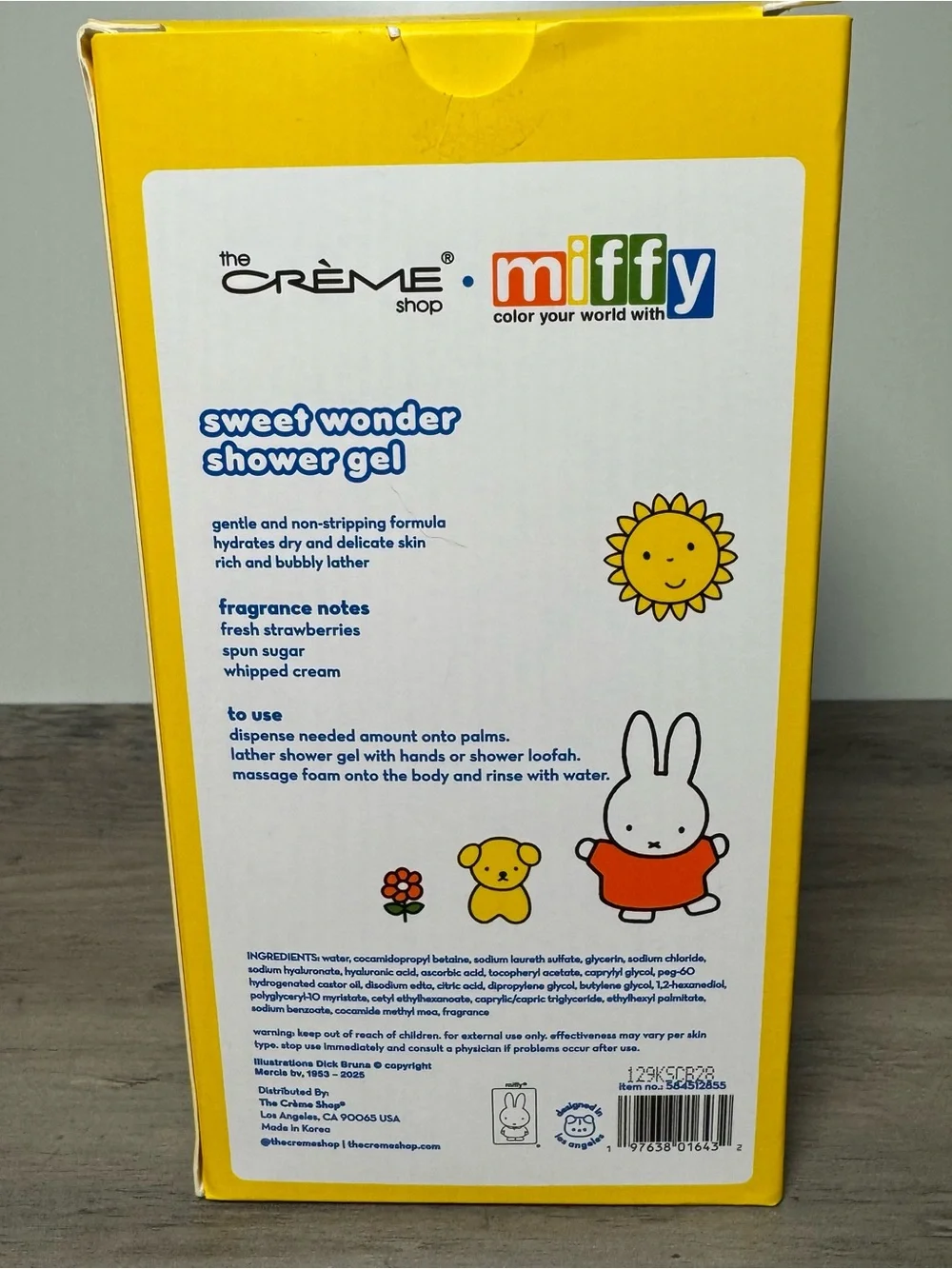 The Crème Shop Miffy Moisturizing Shower Gel – White Miffy Bottle