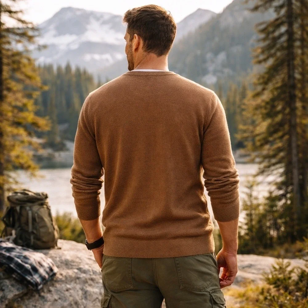 Lightweight Extra Fine Merino Wool Hart Schaffner Marx Sweater Capsule