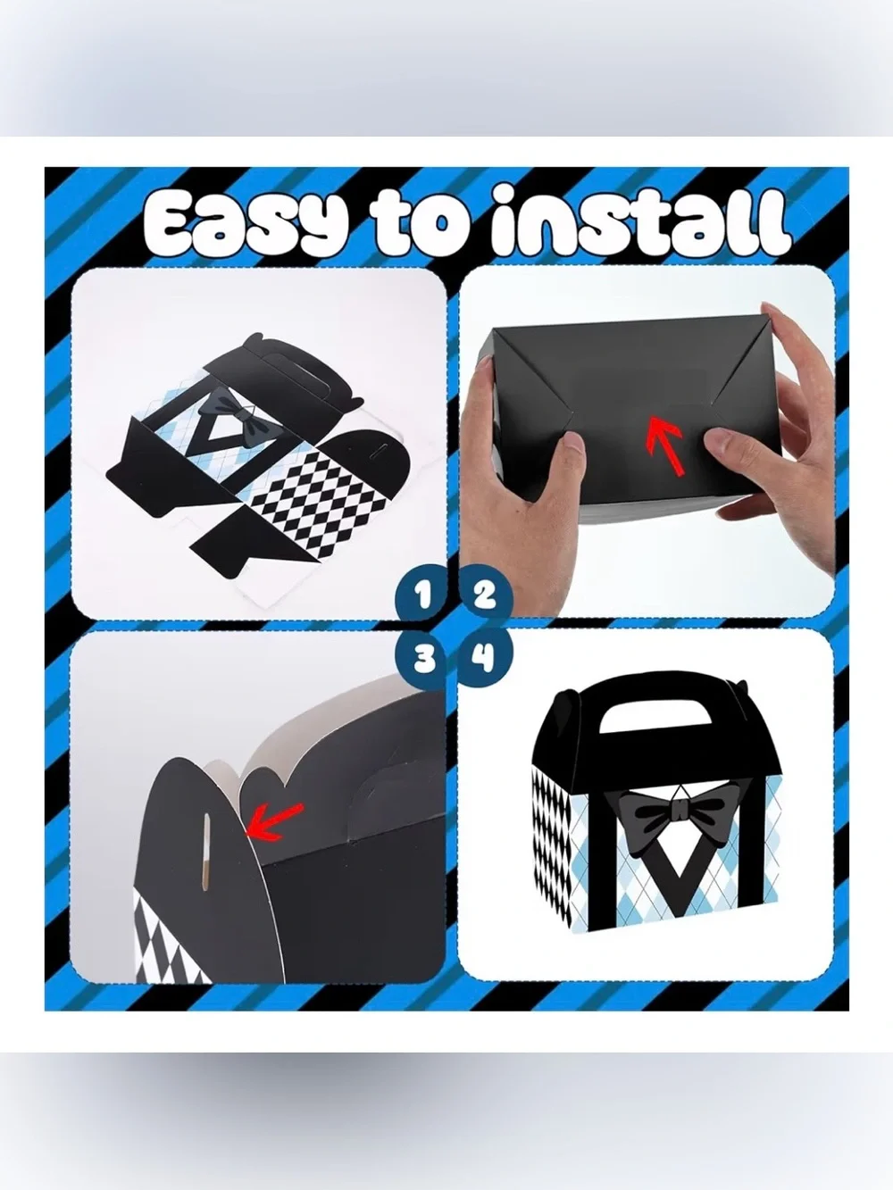 12 Pc BOSS Party Treat Boxes