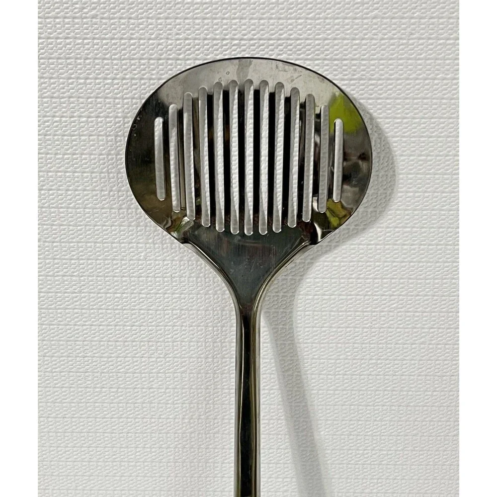 VTG Inox Ecelstahl Rostfrei Slotted Skimmer 18/8 Stainless Steel Green Gingham