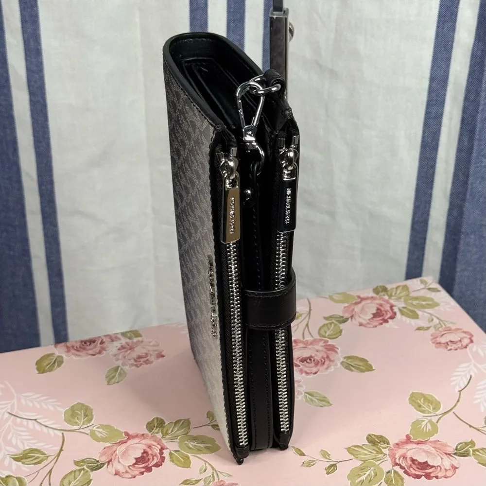 Michael Kors Jet Set Large Ombré Signature Logo Wristlet