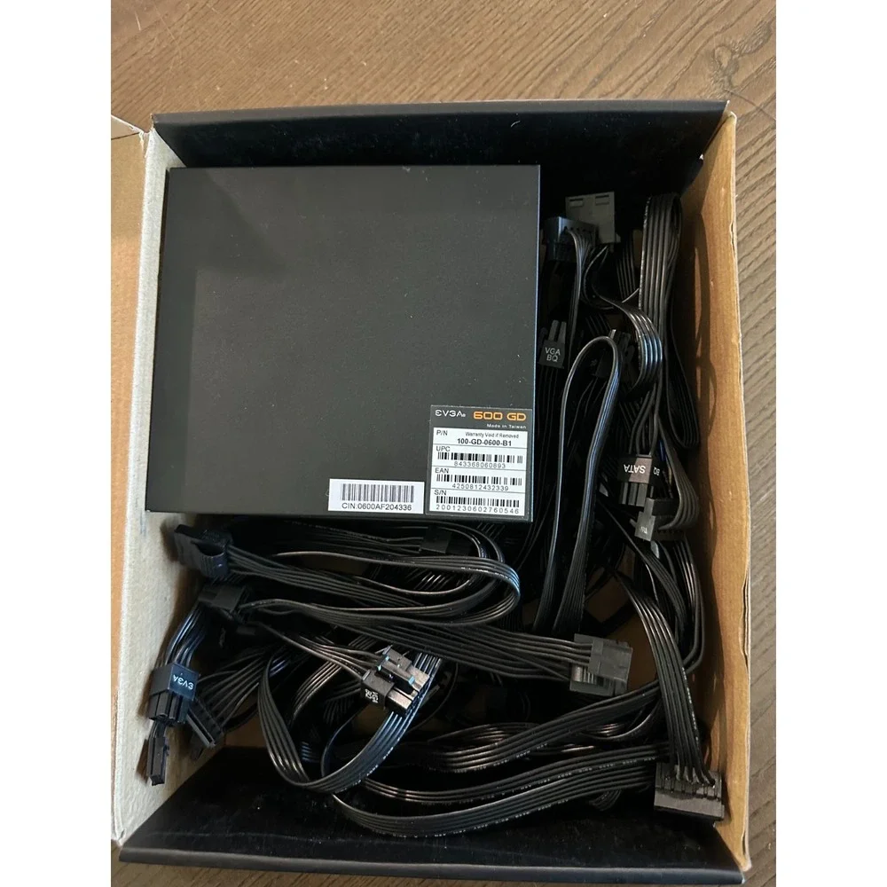 EVGA 600 GD 100-GD-0600-B1 80 Plus Gold 600W Power Supply UNTESTED