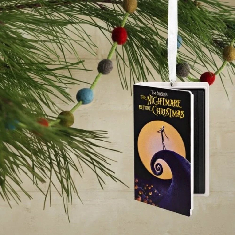 Hallmark Disney The Nightmare Before Christmas‎ VHS Movie Video Retro Ornament
