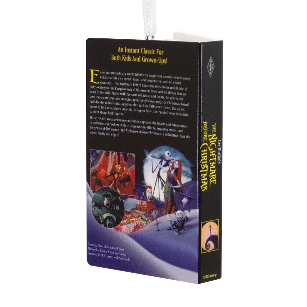 Hallmark Disney The Nightmare Before Christmas‎ VHS Movie Video Retro Ornament