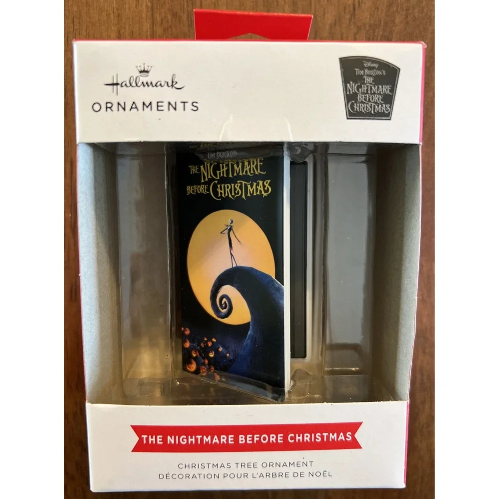 Hallmark Disney The Nightmare Before Christmas‎ VHS Movie Video Retro Ornament