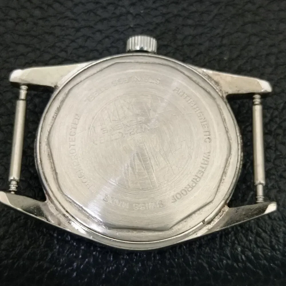 Vintage 1989 Favre Leuba Manual Mens Silver Watch W/Nato Strap