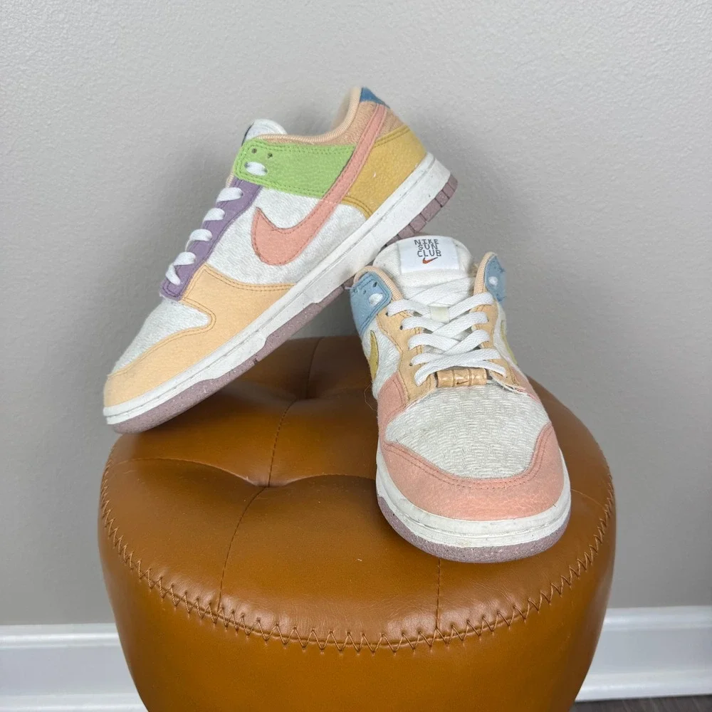 Nike Dunk Low Sun Club Pastel Colorblock Coconut Milk Sneakers Y2K Coastal 8.5