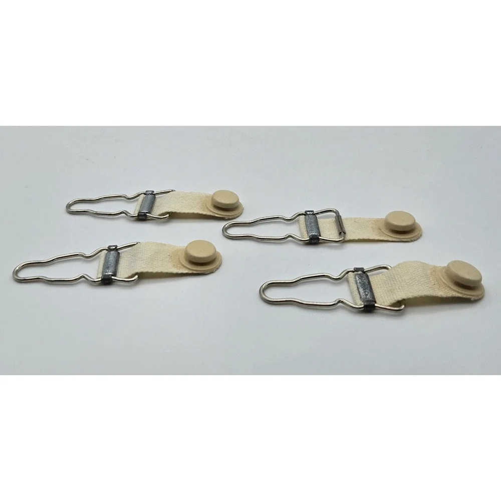 Vintage Garter Hose Supporters Lot 4 Stocking Clips Lingerie‎ Accessories