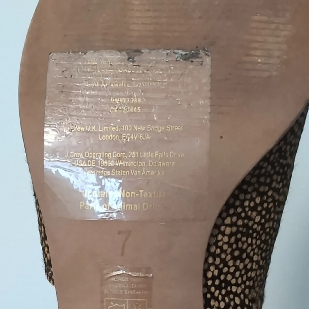 Madewell The Lucie Bootie Sz 7 Leather Brown Cutout Flat Calf Hair Upper Slip-On