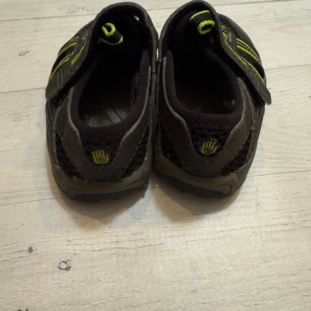 Teva baby toddler water sport sandals black‎ green size 2