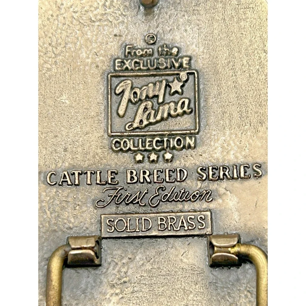 TONY LAMA Simmental Bull Cow Sire Belt Buckle Cattle Breed Series FIRST Edition