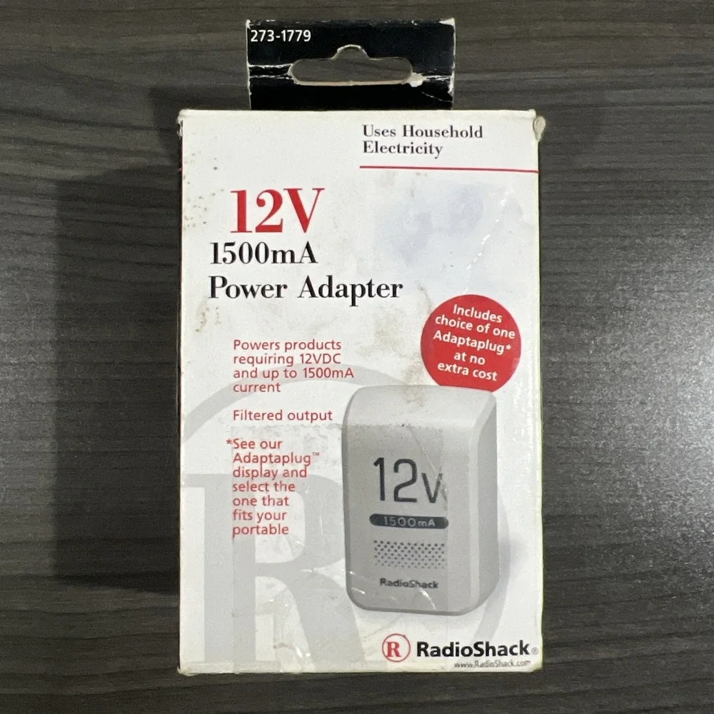 Radio‎ Shack 12 Volt 1500mA Power Adapter Type 273-1779