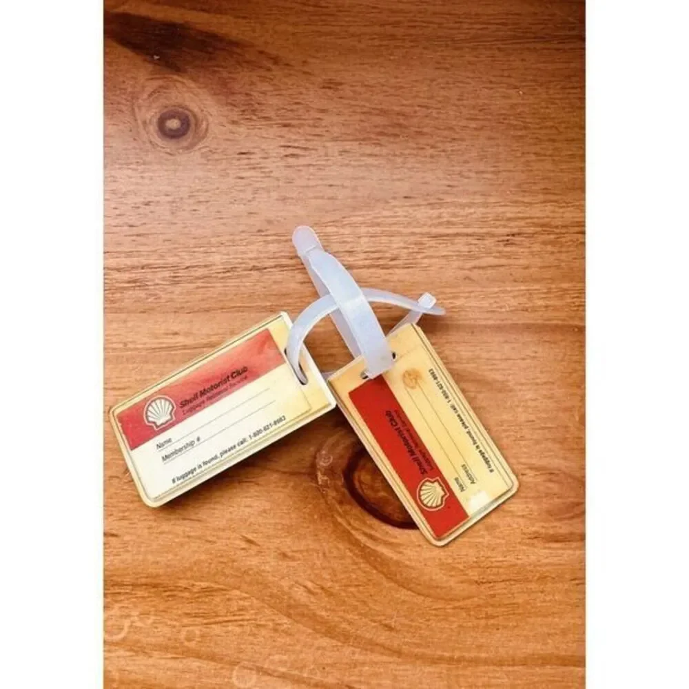 Vintage Shell Motorist Club The Smart‎ Direction Retrieval Service Luggage Tags