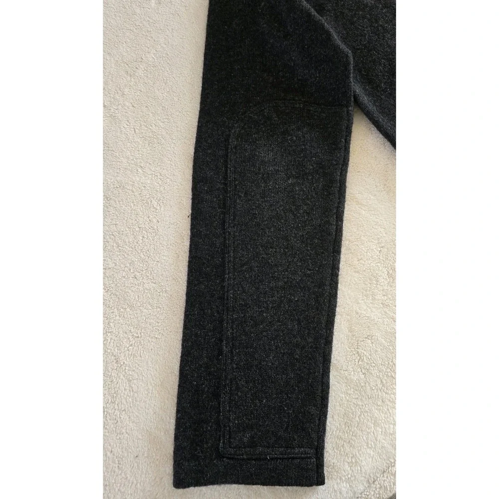 Abercrombie‎ & Fitch Mens 90s Vintage Wool Sweater Size XL Gray Elbow Patches