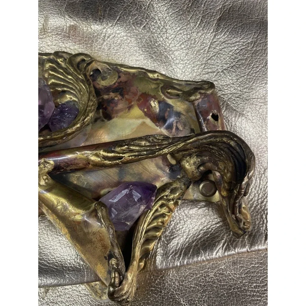 Vintage Carvalhu‎ Copa Collection Gold Leather Shoulder Bag