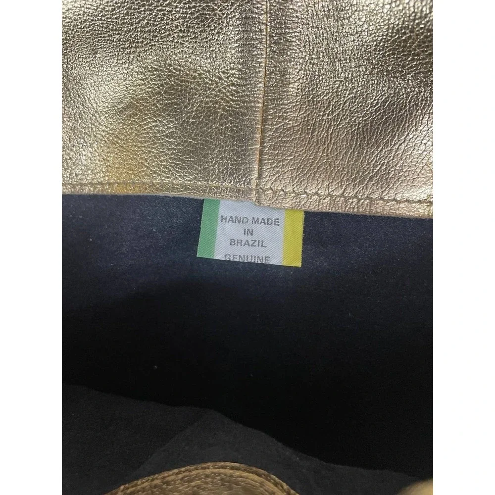 Vintage Carvalhu‎ Copa Collection Gold Leather Shoulder Bag