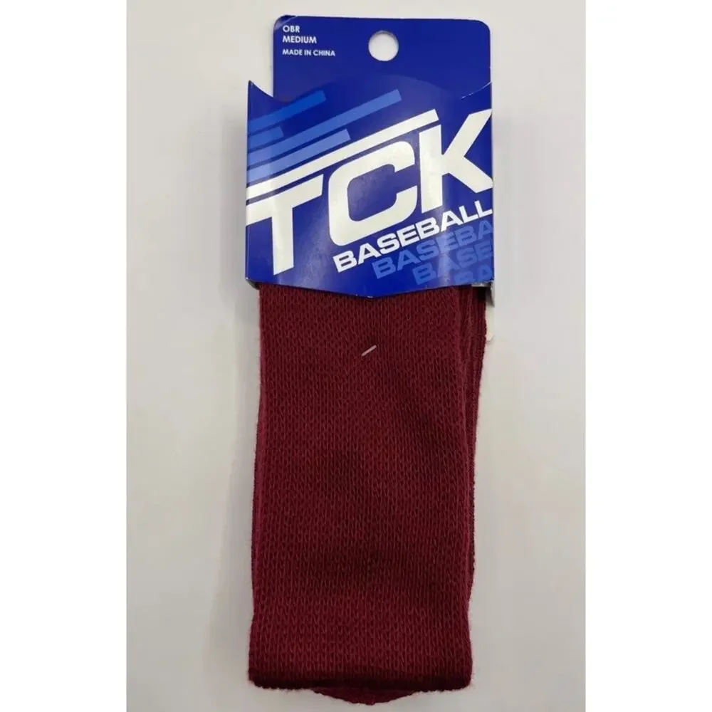 TCK Multisport Cardinal Red Socks Size Med - New Womens Size 7-10 Men’s Size 6-9