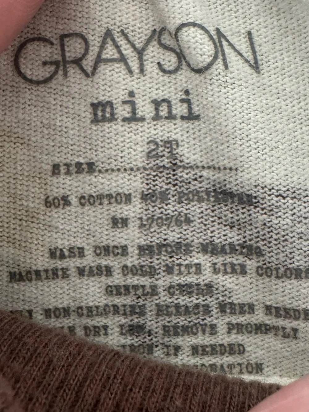 Grayson Mini kids features brown