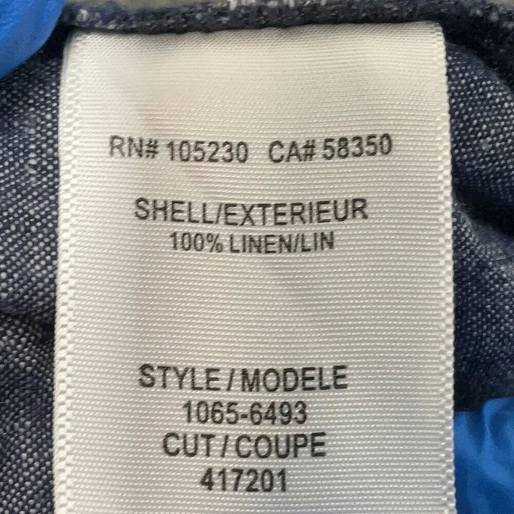 Joie Chambray Linen-Blend Shorts – Size 8