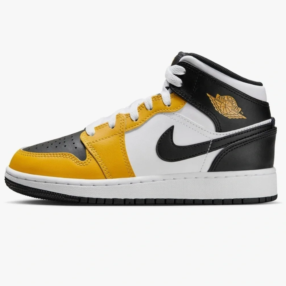 Nike Air Jordan Mid Sneakers - Black, White, Yellow toddler sz 10C nwob, 015