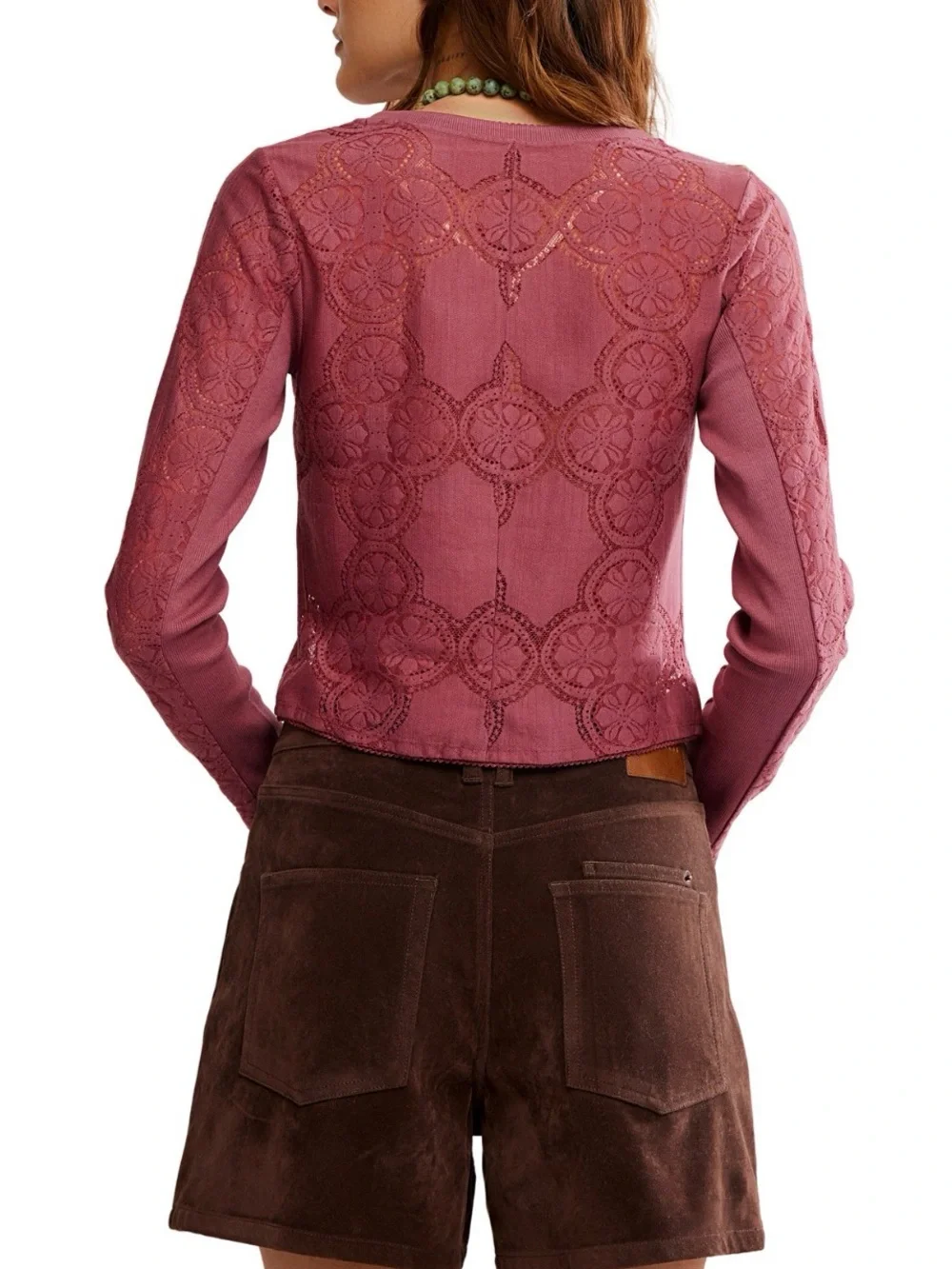 Free People neckline sheer completes