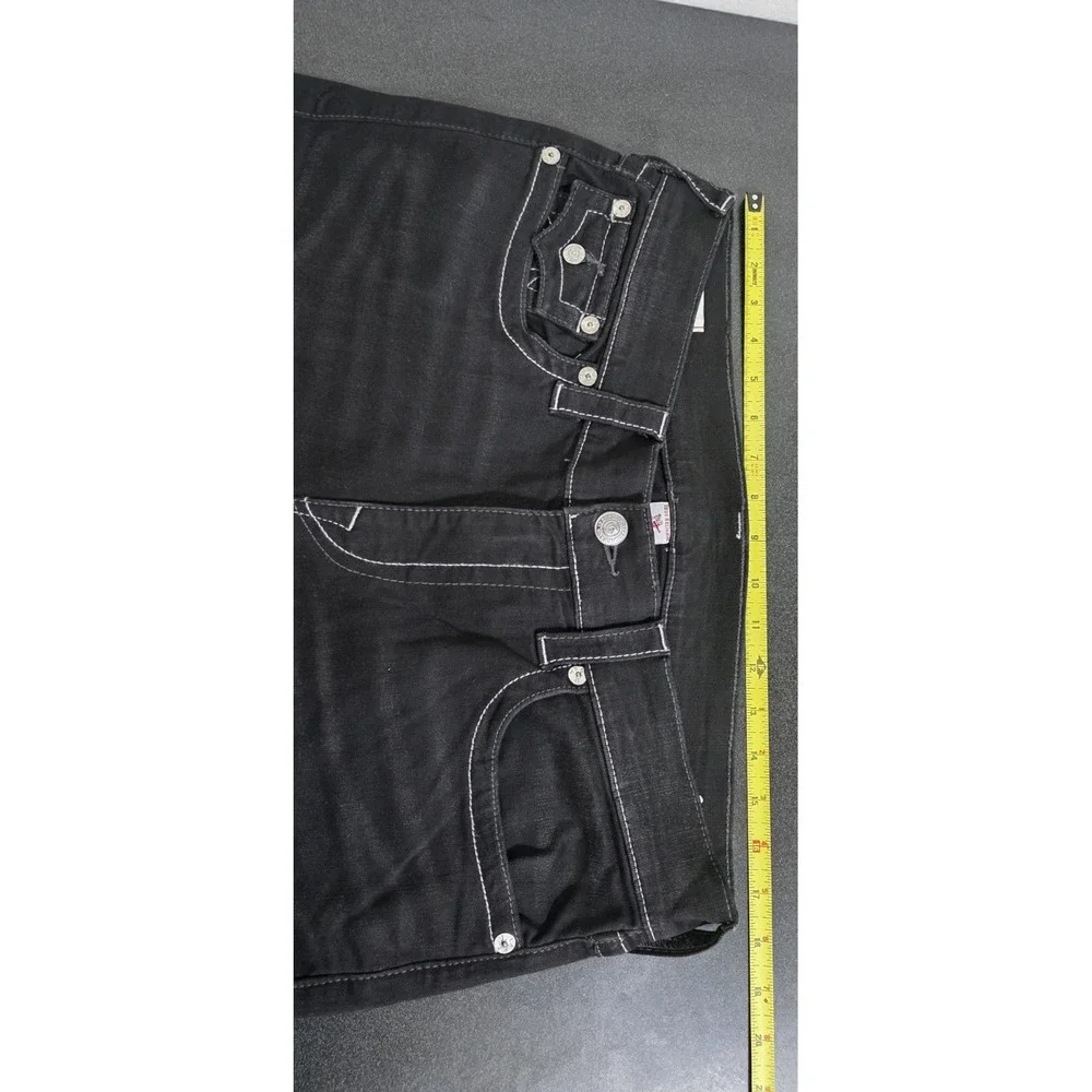 NEW True Religion‎ Jeans Men 34X34 Black Denim Pants Geno Relaxed Slim Straight