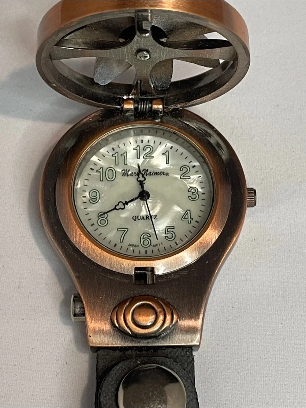 Retro Mark Naimer Steampunk Trail Clip Pocket Watch