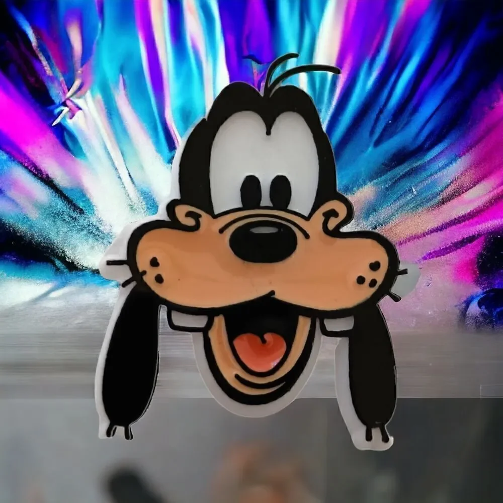 Vintage Goofy Dog Pin Plastic 70s To 80s Retro Walt Disney Whimsical Pop Art‎