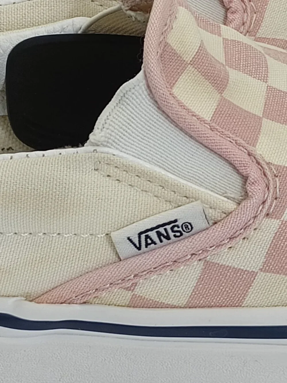 Vans Classic Slip-On Pink White Checkerboard Sneakers Women's Size 7