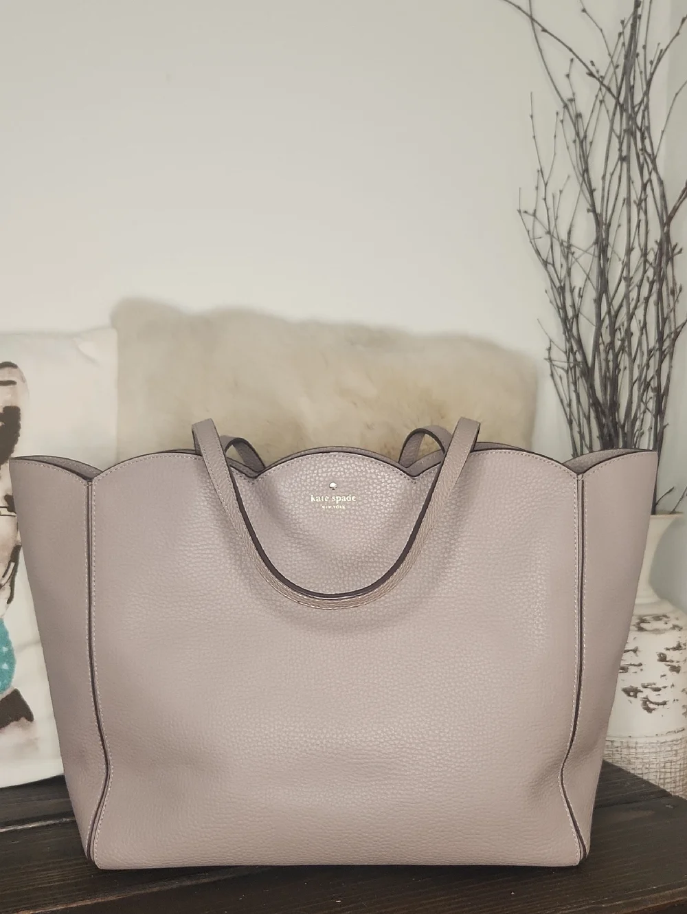 kate spade structured pebbled