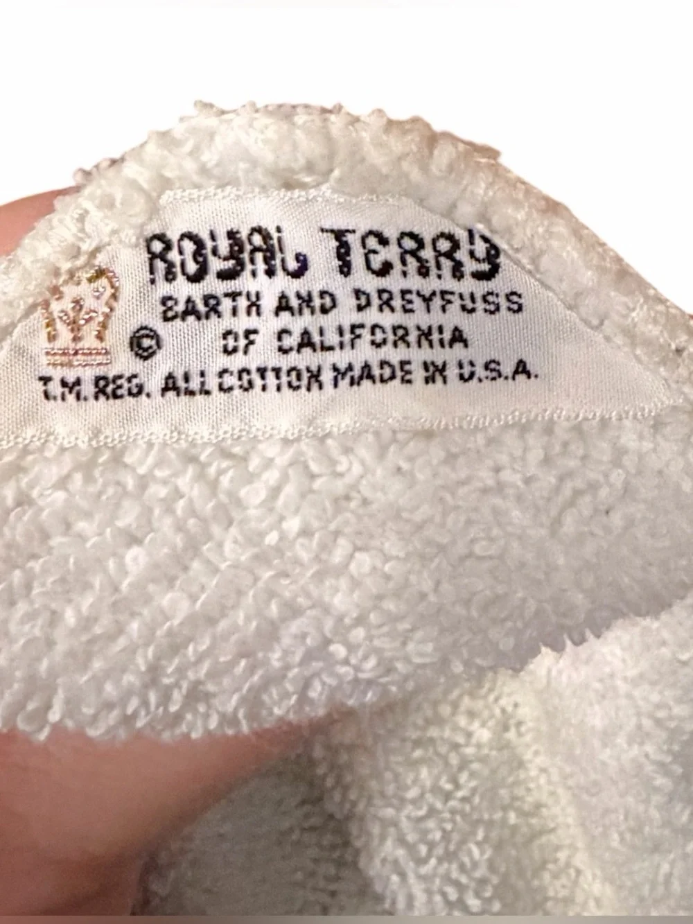 Vintage Royal Terry Barth & Dreyfuss Floral Washcloth Set USA Retro Cottagecore