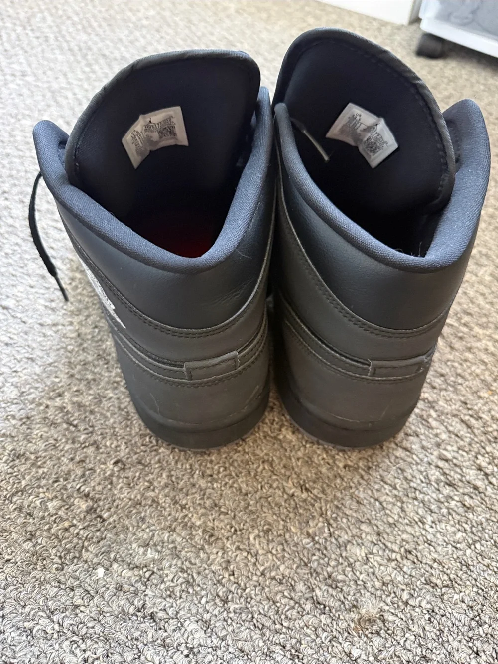 Nike Air Jordan Black/Grey/Red, High-Top Sneakers