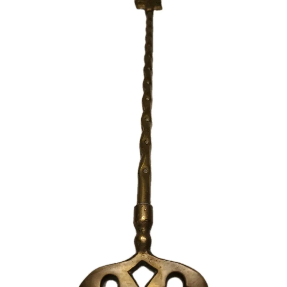 Vintage English BRASS FIREPLACE TOASTING FORK 19 & 3/4 inches Ship With Sails