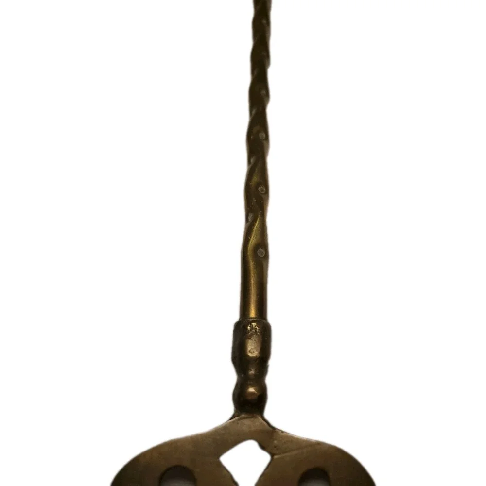 Vintage English BRASS FIREPLACE TOASTING FORK 19 & 3/4 inches Ship With Sails