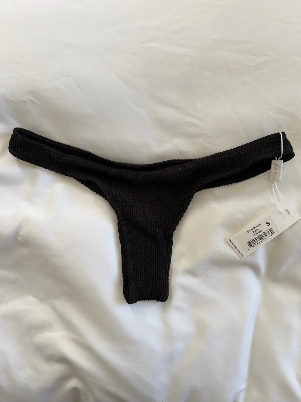 Frankie's Bikinis Black Bikini Bottoms (S)