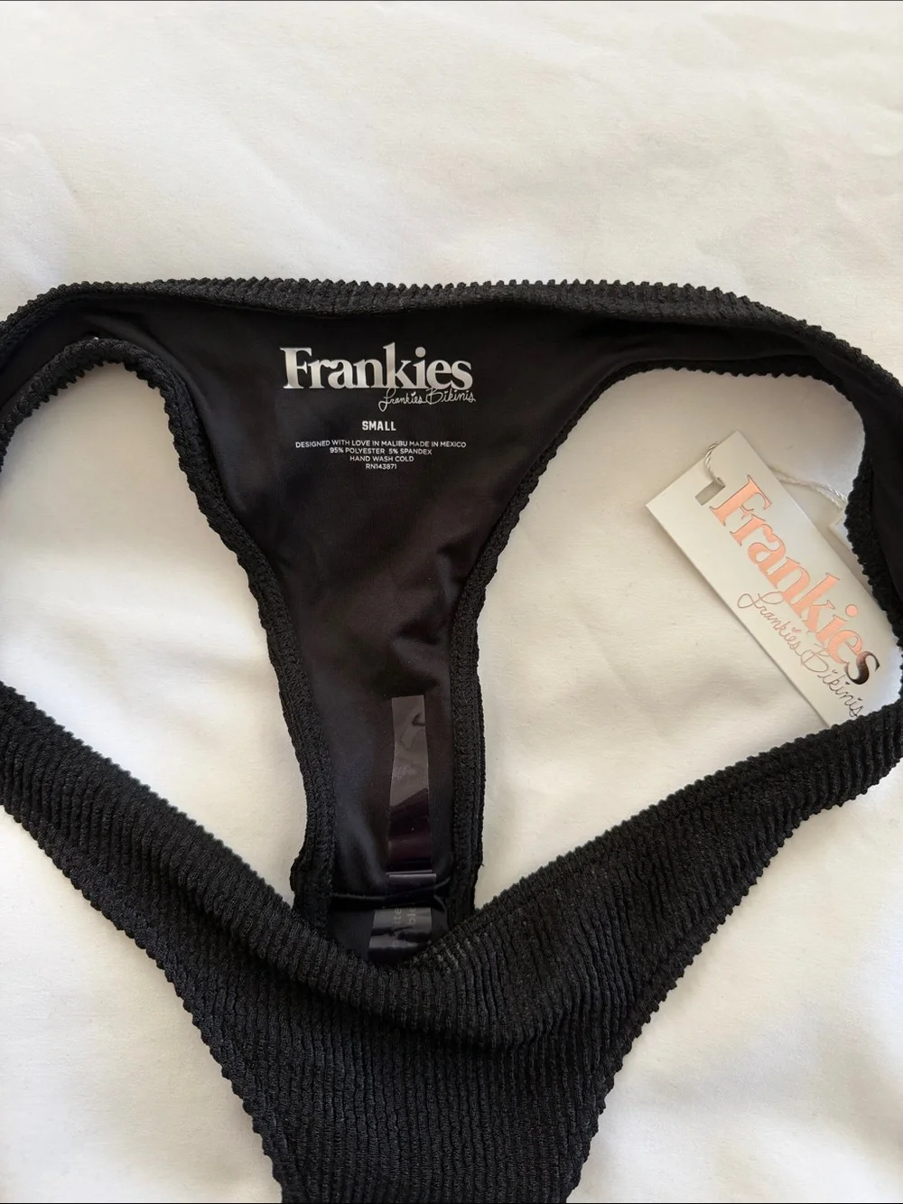 Frankie's Bikinis Black Bikini Bottoms (S)