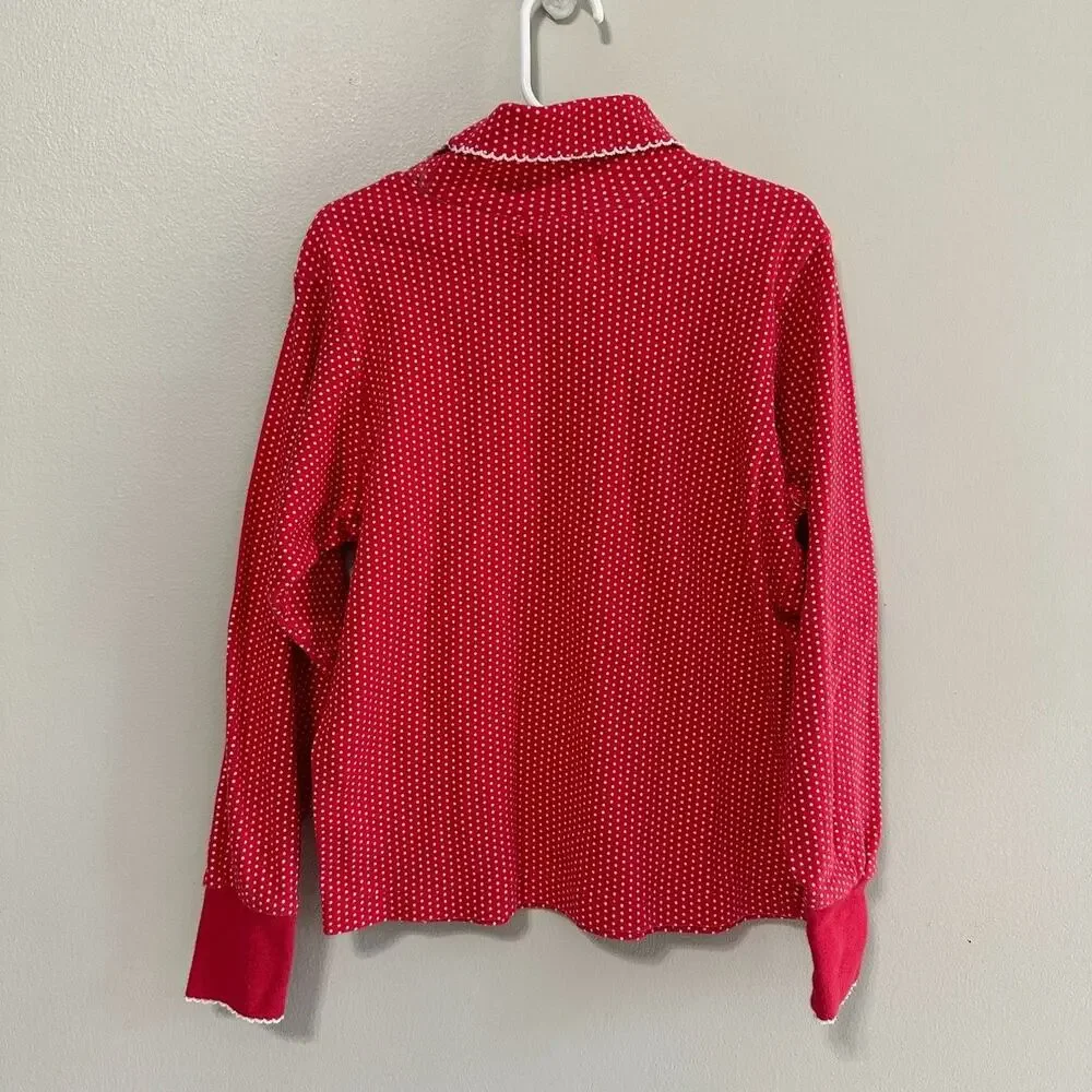Vintage Gymboree Girls XL Long Sleeve Shirt Polka Dot Red Rainbow Tag Pullover