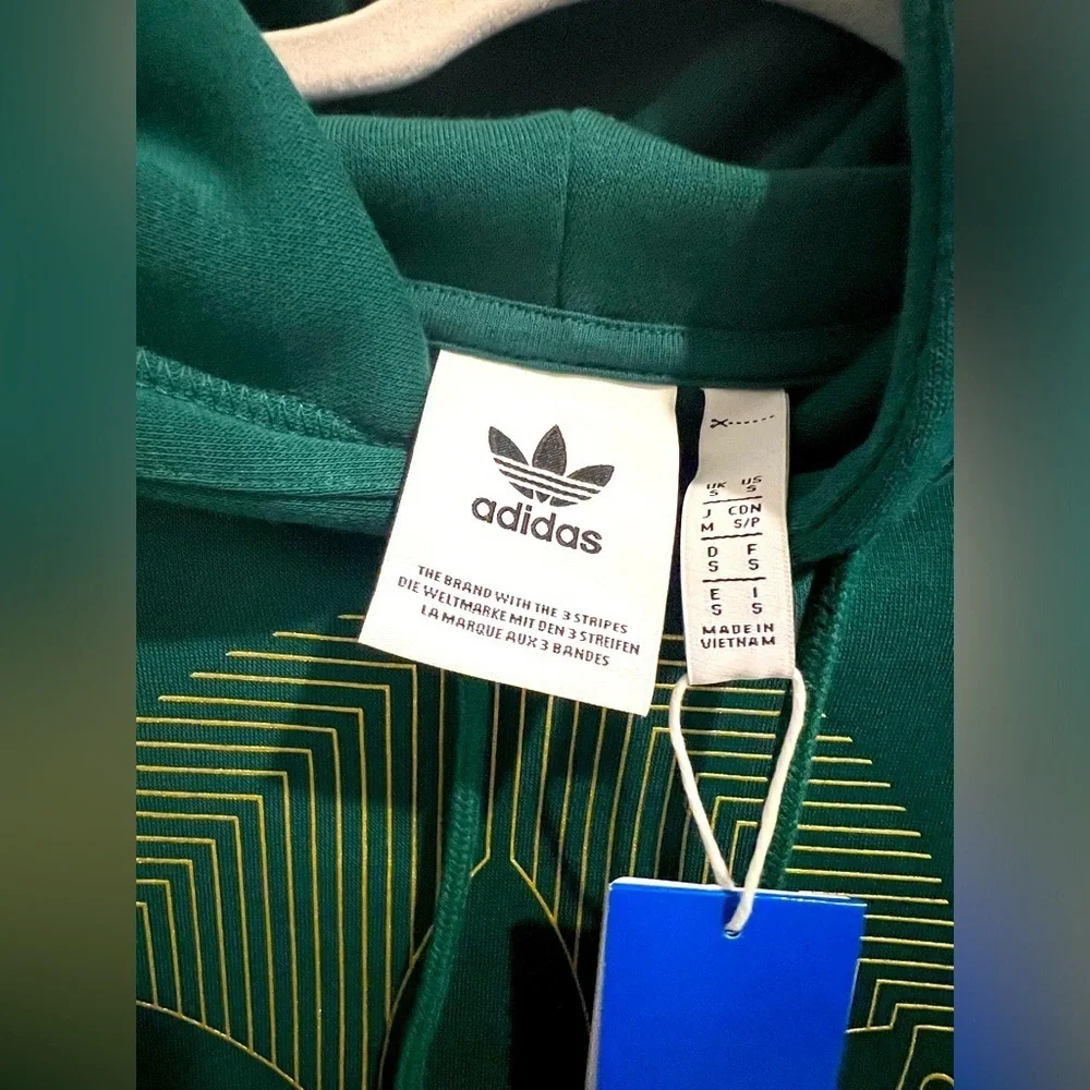 ADIDAS Deco Trefoil Hoodie Green.