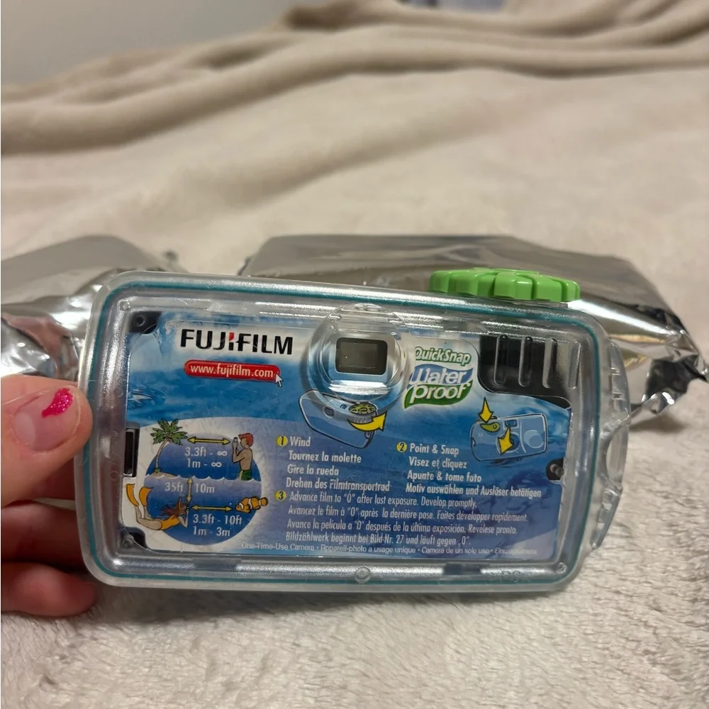 TWO Fuji film waterproof disposable cameras