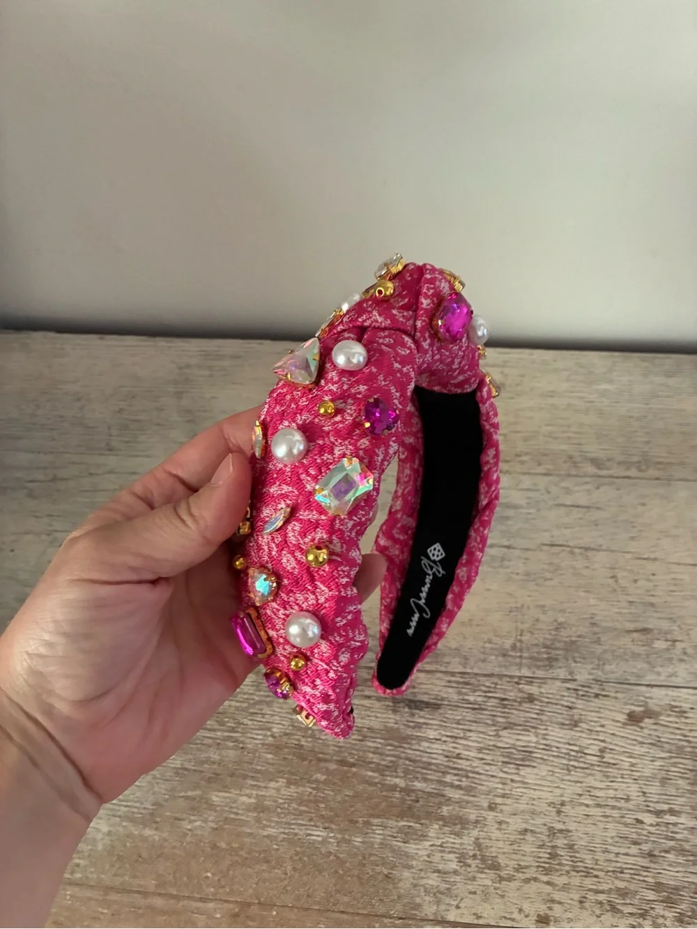 Brianna Cannon Adult Pink Jeweled Headband