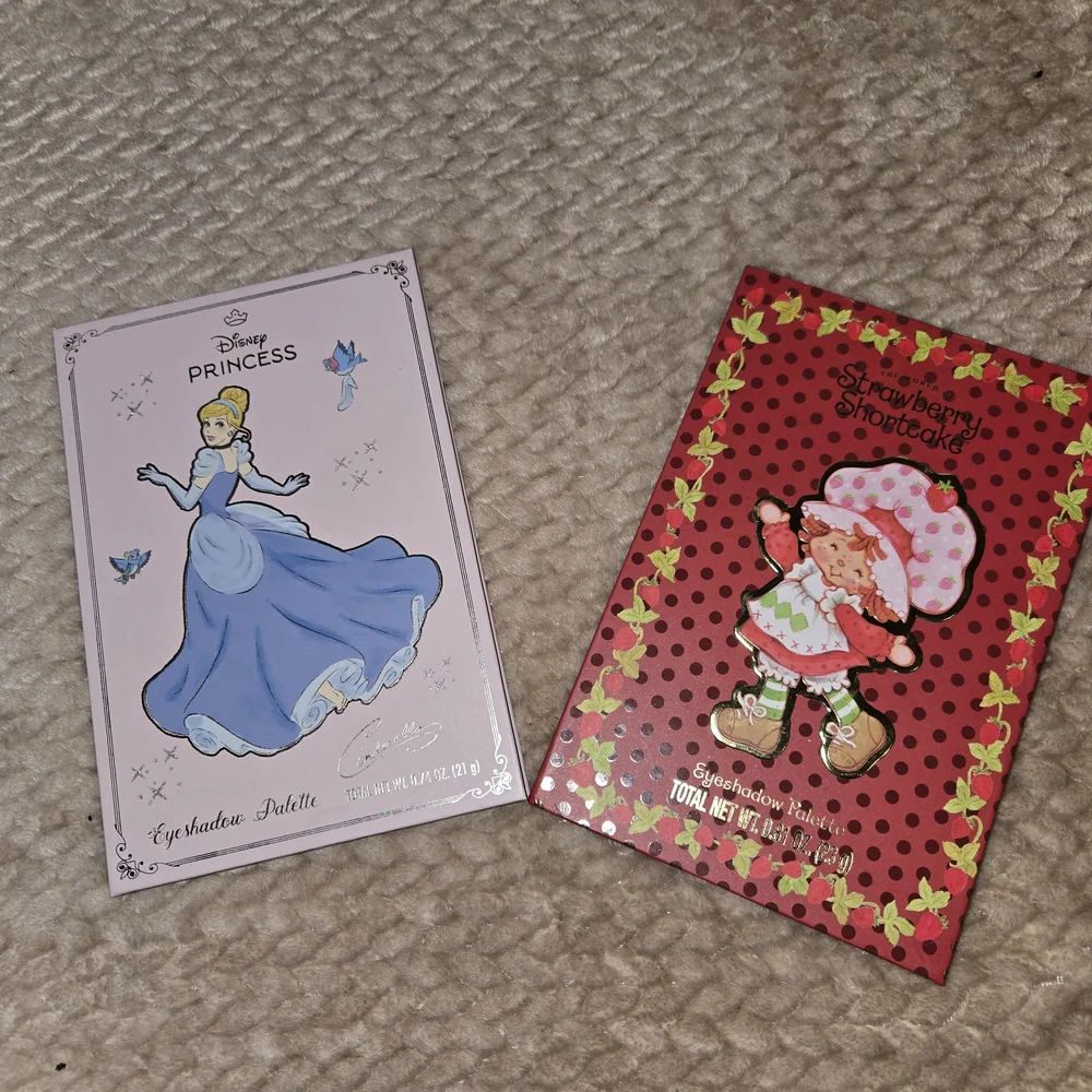 Disney Cinderella & Strawberry Shortcake Eyeshadow Palette Bundle