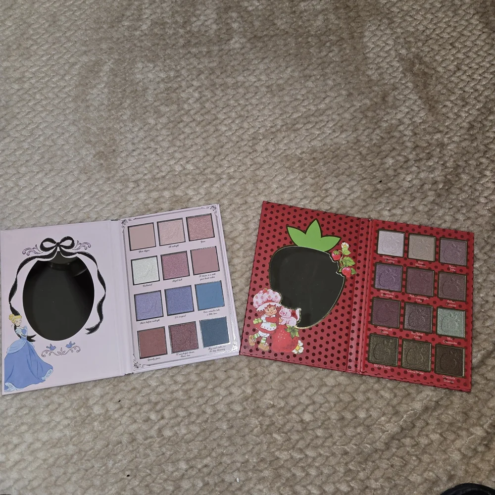 Disney Cinderella & Strawberry Shortcake Eyeshadow Palette Bundle