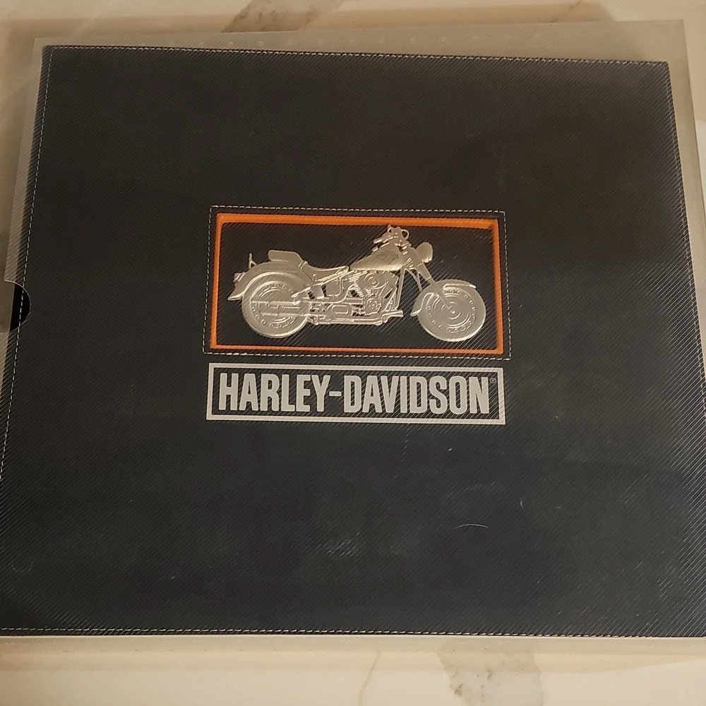 Harley-Davidson Photo Album incredible deal Black Cover Motorcycle w/ Emblem
