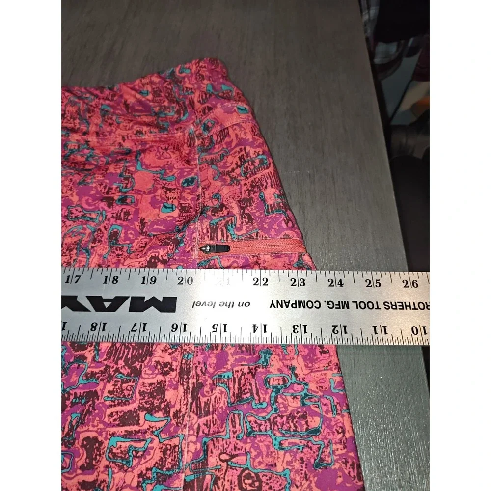 Royal Robbins Woman's XL Trim Fit Skort Pink Print Outdoor Hiking & Golfing