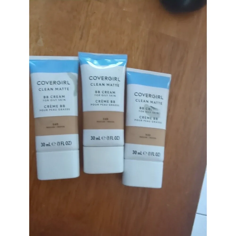 3 Lot Pack Covergirl Clean Matte BB Cream For Oily Skin 540 Medium Oil Free New