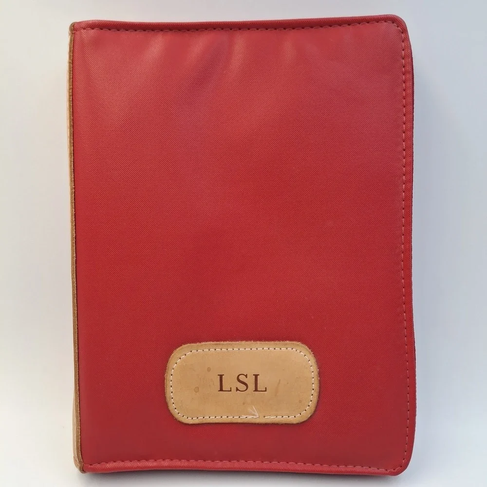 Jon‎ Hart Design Red Coated Canvas 9