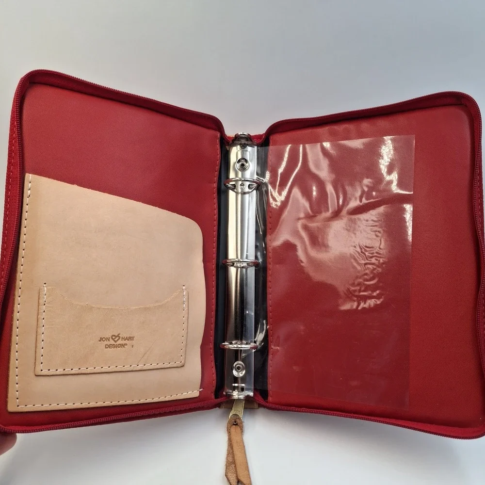 Jon‎ Hart Design Red Coated Canvas 9