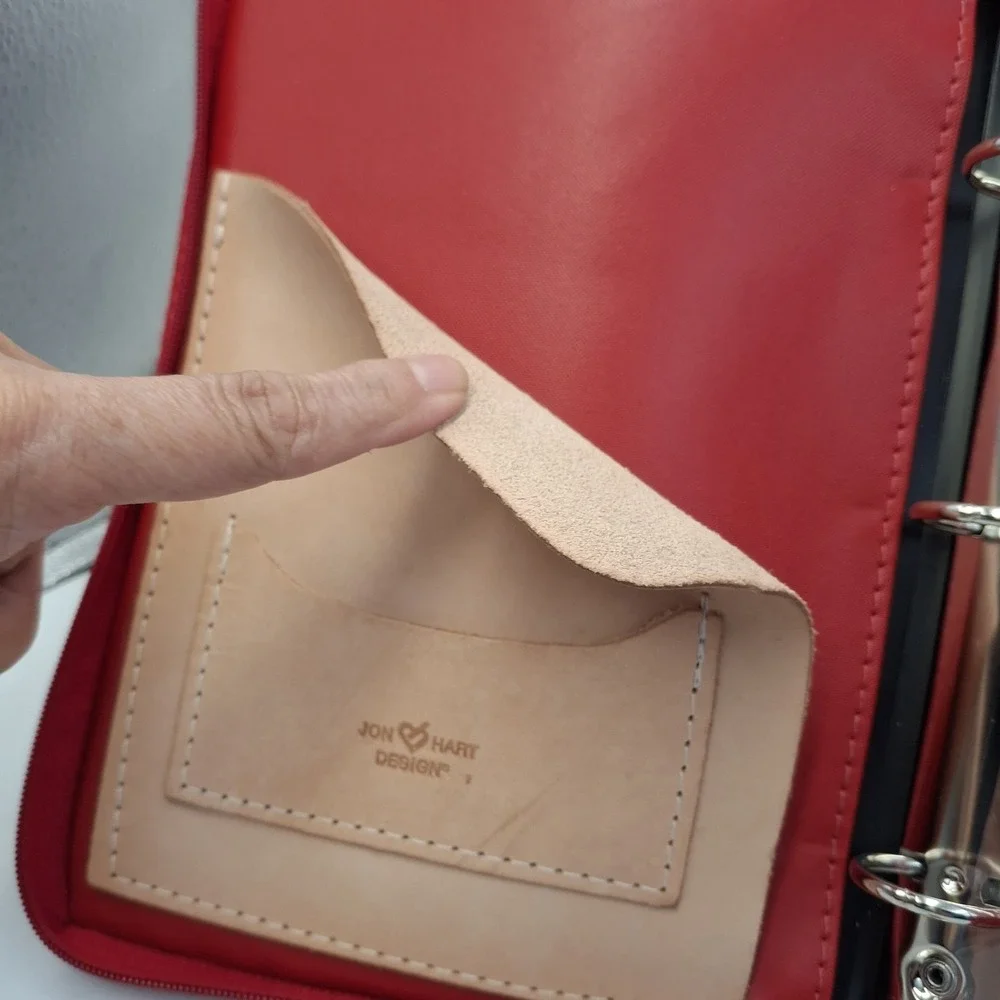 Jon‎ Hart Design Red Coated Canvas 9